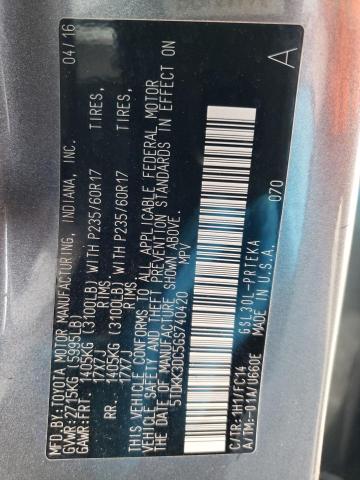 Photo 14 from auction – 2016 TOYOTA SIENNA LE with VIN 5TDKK3DC5GS740420