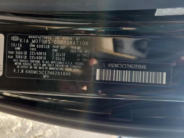 Photo 10 from auction – 2017 KIA SEDONA EX with VIN KNDMC5C17H6281846