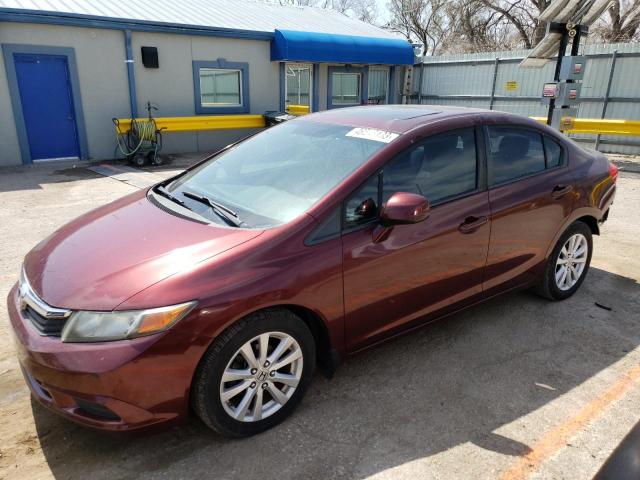 HONDA CIVIC EXL 2012 with VIN 2HGFB2F90CH566988 - Photo from auction