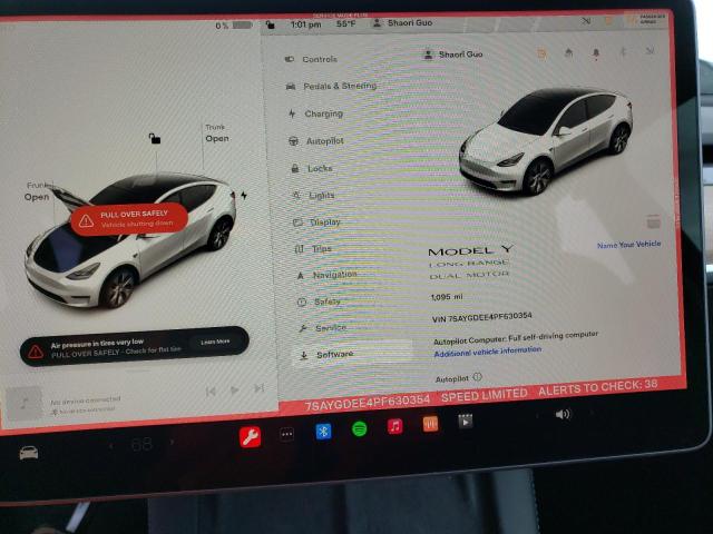 Photo 9 from auction – 2023 TESLA MODEL Y with VIN 7SAYGDEE4PF630354