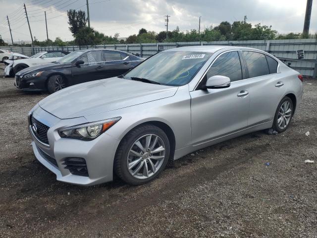 INFINITI Q50 BASE 2015 with VIN JN1BV7AP1FM340065 - Photo from auction
