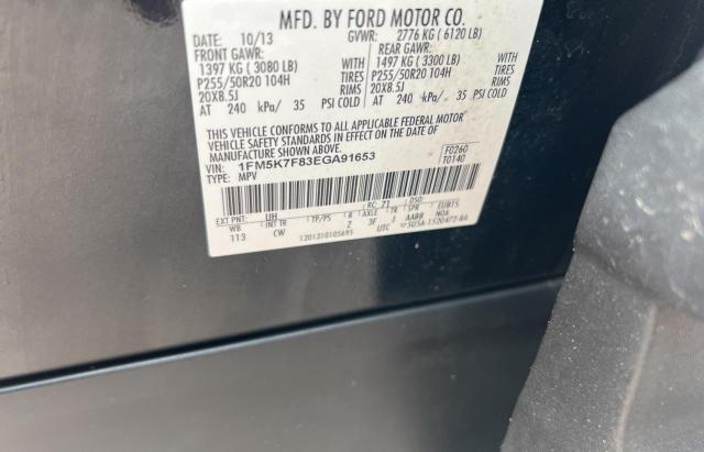 Zdjęcie 10 z aukcji – 2014 FORD EXPLORER L z VIN 1FM5K7F83EGA91653