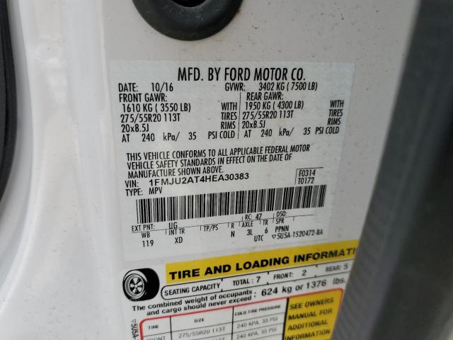 Photo 14 from auction – 2017 FORD EXPEDITION with VIN 1FMJU2AT4HEA30383