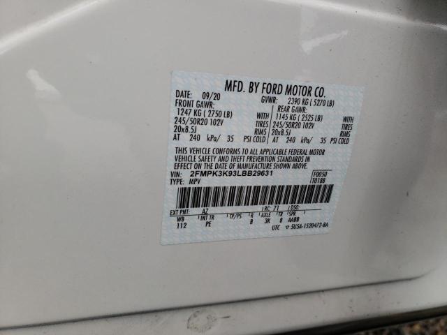 Photo 14 from auction – 2020 FORD EDGE TITAN with VIN 2FMPK3K93LBB29631