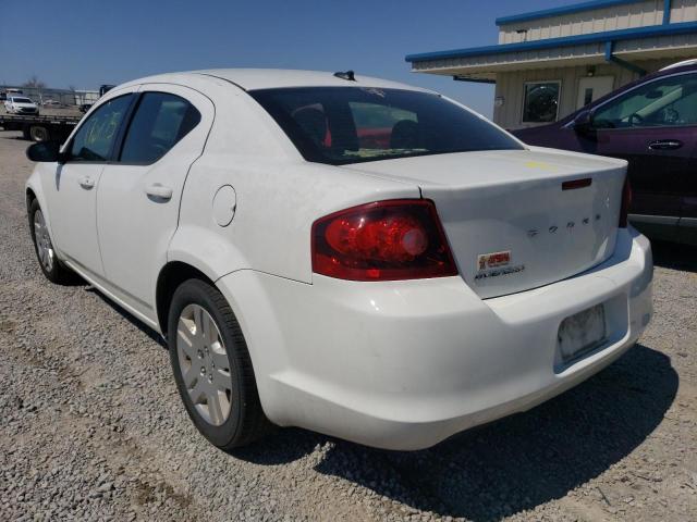 Photo 2 from auction – 2013 DODGE AVENGER SE with VIN 1C3CDZAB0DN752106