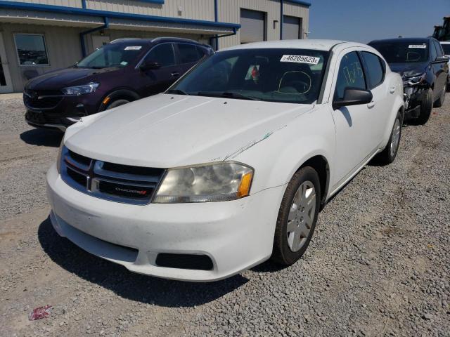 DODGE AVENGER SE 2013 with VIN 1C3CDZAB0DN752106 - Photo from auction