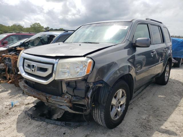 HONDA PILOT EXLN 2011 with VIN 5FNYF4H72BB014688 - Photo from auction