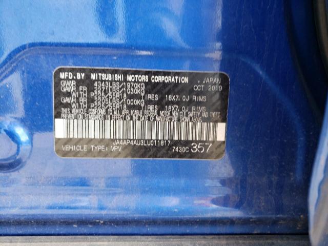 Photo 14 from auction – 2020 MITSUBISHI OUTLANDER with VIN JA4AP4AU3LU011817