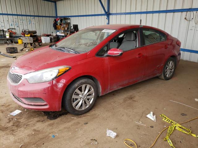 KIA FORTE LX 2014 with VIN KNAFX4A68E5218176 - Photo from auction