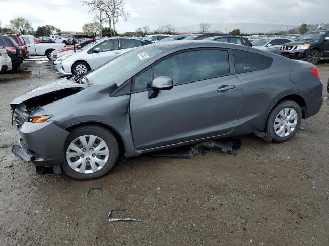 HONDA CIVIC LX 2012 with VIN 2HGFG3B53CH515866 - Photo from auction