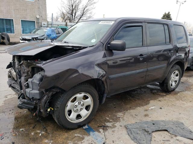 HONDA PILOT LX 2015 with VIN 5FNYF4H2XFB037100 - Photo from auction