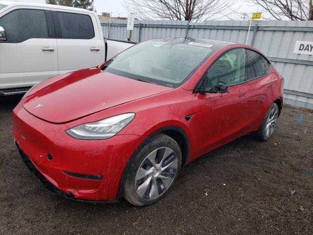 TESLA MODEL Y 2022 with VIN 7SAYGDEEXNF424274 - Photo from auction