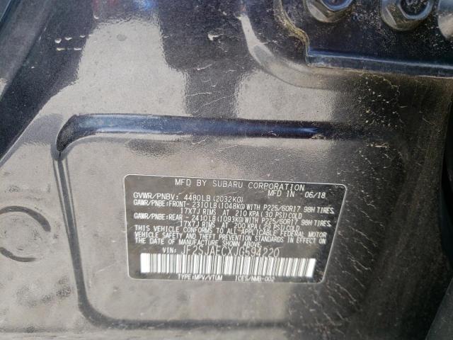 Photo 10 from auction – 2018 SUBARU FORESTER 2 with VIN JF2SJAECXJG594220