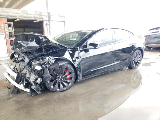 TESLA MODEL 3 2022 with VIN 5YJ3E1EC7NF166404 - Photo from auction