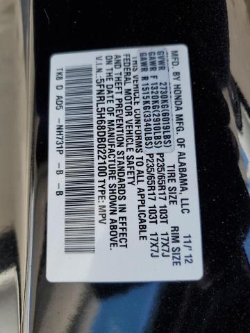Photo 14 from auction – 2013 HONDA ODYSSEY EX with VIN 5FNRL5H68DB022100
