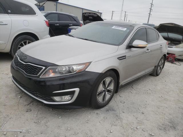 KIA OPTIMA HYB 2013 with VIN KNAGM4AD1D5047989 - Photo from auction
