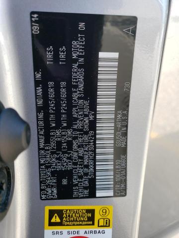 Photo 14 from auction – 2015 TOYOTA HIGHLANDER with VIN 5TDKKRFH2FS044219
