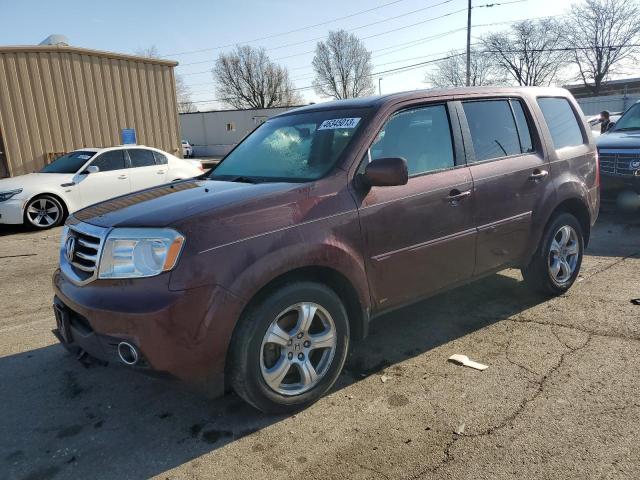 HONDA PILOT EX 2012 with VIN 5FNYF4H44CB049675 - Photo from auction