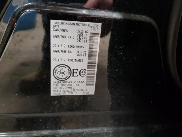 Photo 14 from auction – 2017 NISSAN PATHFINDER with VIN 5N1DR2MMXHC671469