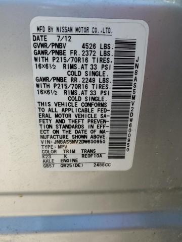 Photo 14 from auction – 2013 NISSAN ROGUE S with VIN JN8AS5MV2DW600950