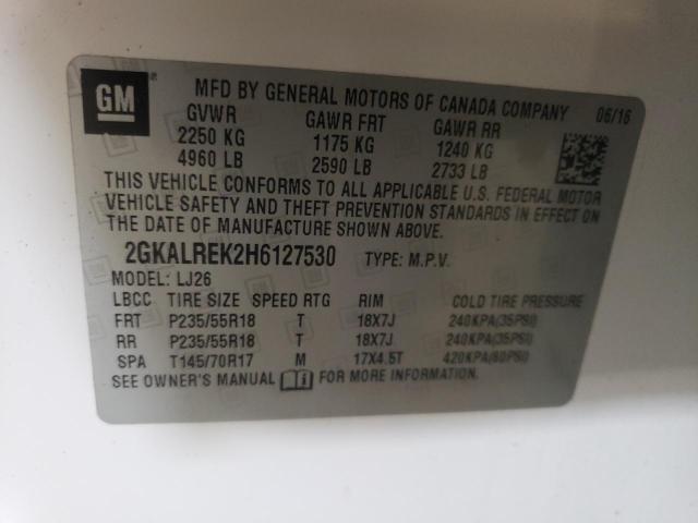 Photo 14 from auction – 2017 GMC TERRAIN DE with VIN 2GKALREK2H6127530