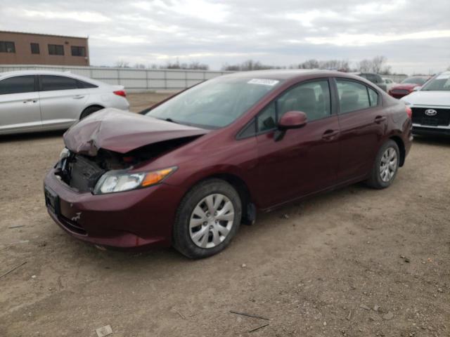 HONDA CIVIC LX 2012 مع رقم تعريف المركبة 19XFB2F50CE034745 - صورة من المزاد