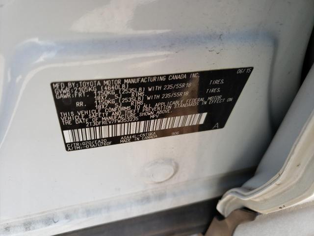 Photo 14 from auction – 2015 TOYOTA RAV4 LIMIT with VIN 2T3DFREV7FW353235