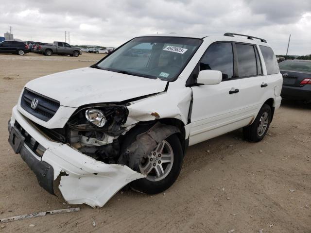 HONDA PILOT EXL 2003 with VIN 2HKYF18503H583815 - Photo from auction