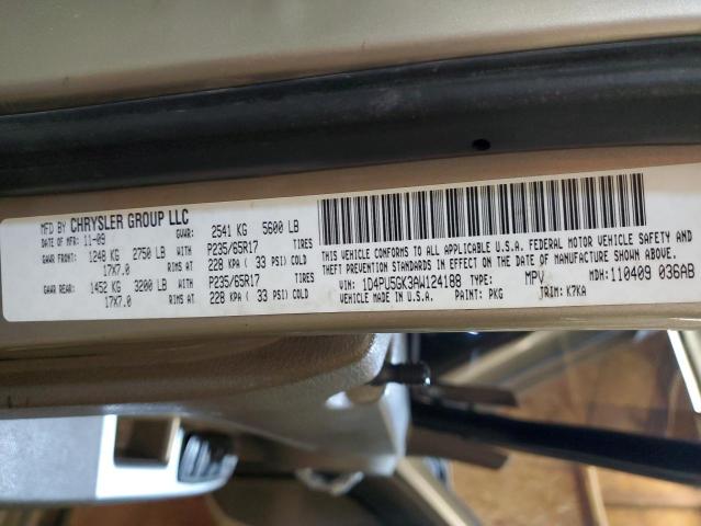 Photo 14 from auction – 2010 DODGE NITRO with VIN 1D4PU5GK3AW124188