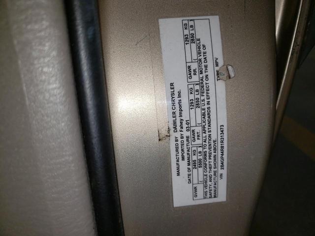 Photo 14 from auction – 2001 DODGE GRAND CARA with VIN 2B4GP44R81R313473