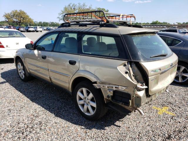 Photo 2 from auction – 2008 SUBARU OUTBACK 2. with VIN 4S4BP61C987306970