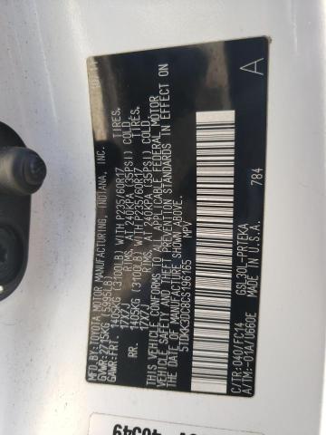 Photo 14 from auction – 2012 TOYOTA SIENNA LE with VIN 5TDKK3DC8CS196165