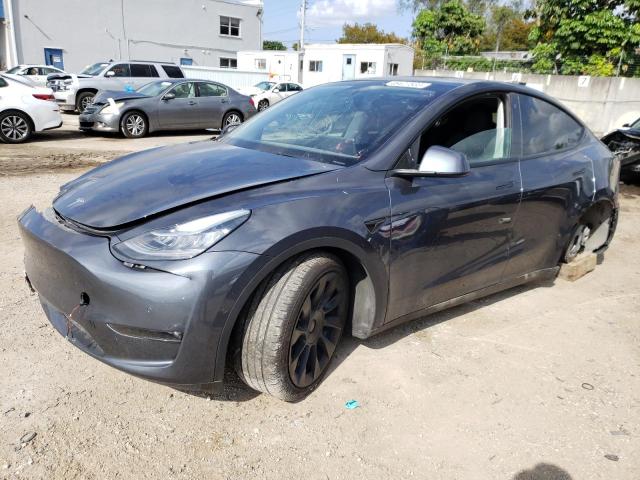 TESLA MODEL Y 2021 with VIN 5YJYGAEE7MF183722 - Photo from auction