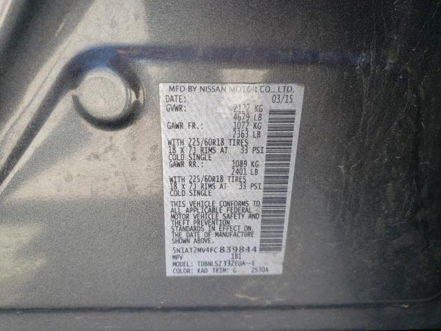 Photo 14 from auction – 2015 NISSAN ROGUE S with VIN 5N1AT2MV4FC839844