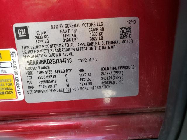 Photo 14 from auction – 2014 BUICK ENCLAVE with VIN 5GAKVBKD3EJ244718