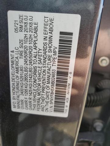 Photo 14 from auction – 2021 HONDA PASSPORT E with VIN 5FNYF8H5XMB024653