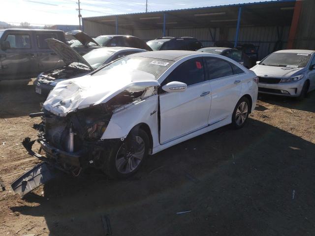 HYUNDAI SONATA HYB 2015 with VIN KMHEC4A48FA108418 - Photo from auction