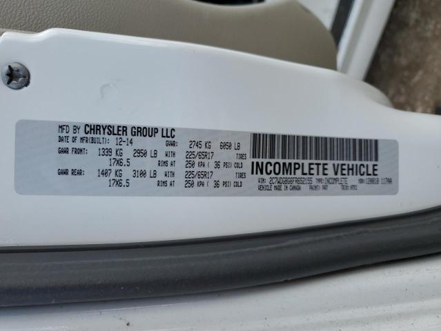Photo 14 from auction – 2015 DODGE GRAND CARA with VIN 2C7WDGBG6FR652155