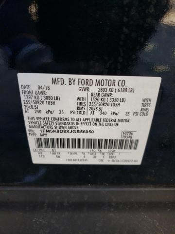Photo 14 from auction – 2018 FORD EXPLORER X with VIN 1FM5K8D8XJGB56050