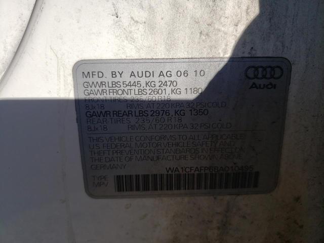 Photo 14 from auction – 2011 AUDI Q5 PREMIUM with VIN WA1CFAFP6BA010495