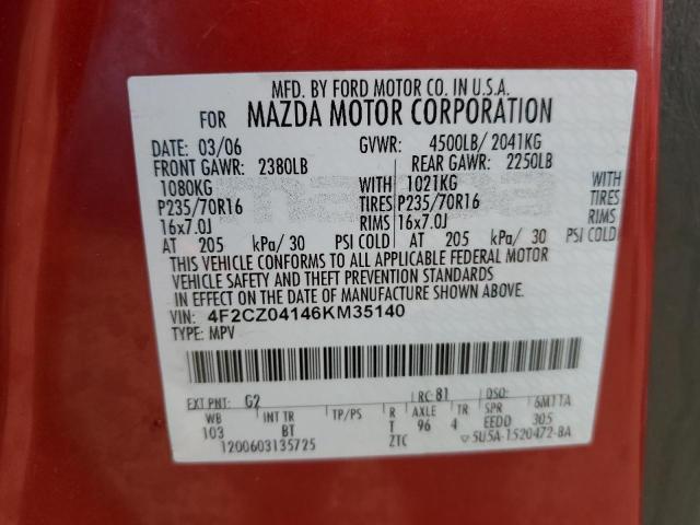 Photo 14 from auction – 2006 MAZDA TRIBUTE S with VIN 4F2CZ04146KM35140