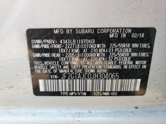 Photo 14 from auction – 2018 SUBARU CROSSTREK with VIN JF2GTAJC0JH304065