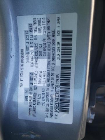 Photo 14 from auction – 2012 MAZDA CX-9 with VIN JM3TB3DV9C0345778