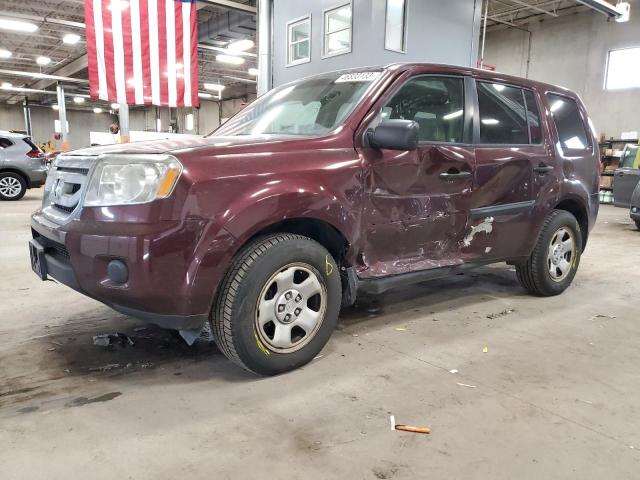 HONDA PILOT LX 2011 with VIN 5FNYF4H24BB090210 - Photo from auction
