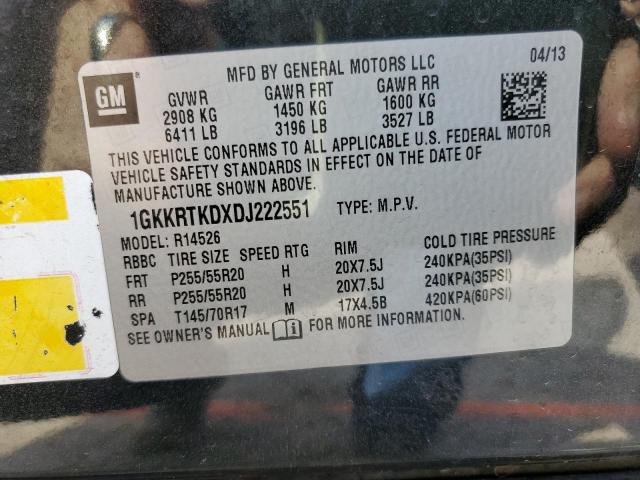 Photo 14 from auction – 2013 GMC ACADIA DEN with VIN 1GKKRTKDXDJ222551