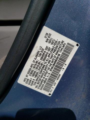 Photo 14 from auction – 2008 HONDA ODYSSEY EX with VIN 5FNRL38408B059196