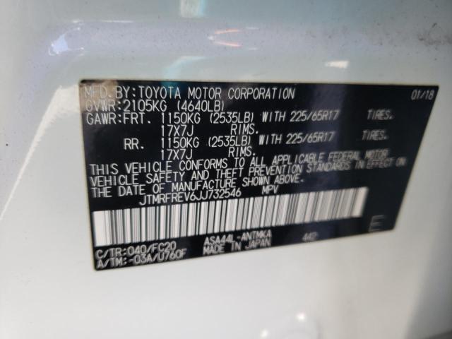Photo 10 from auction – 2018 TOYOTA RAV4 ADVEN with VIN JTMRFREV6JJ732546