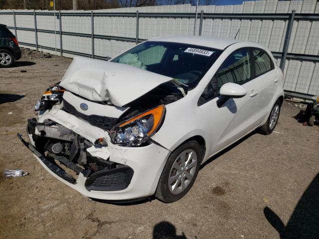 KIA RIO LX 2014 with VIN KNADM5A35E6324056 - Photo from auction