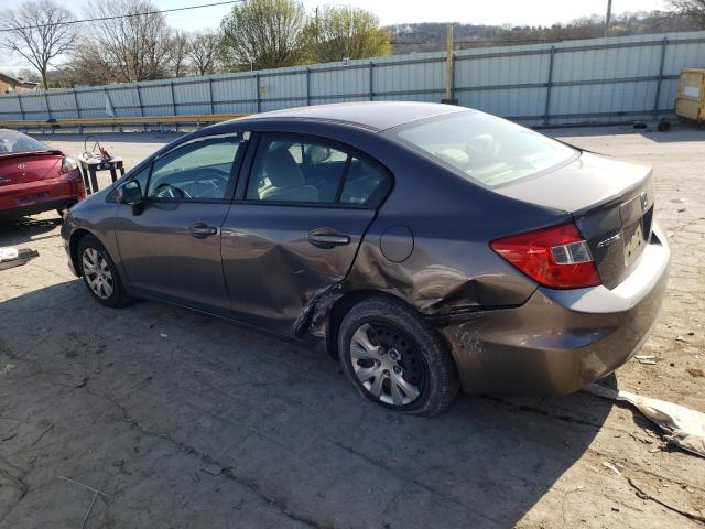 Photo 2 from auction – 2012 HONDA CIVIC LX with VIN 19XFB2F59CE316804