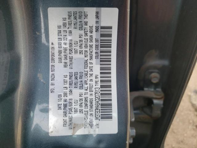 Photo 14 from auction – 2010 MAZDA CX-9 with VIN JM3TB3MA8A0207613